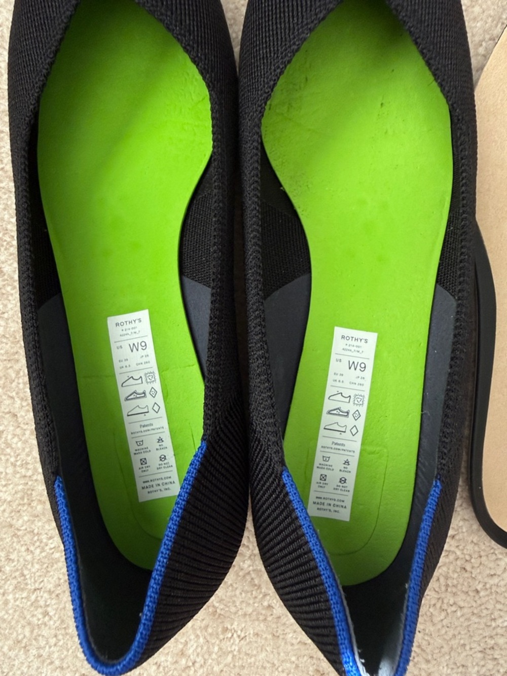 Rothy's The High Point in Black Size 9 - Picture 5 of 6